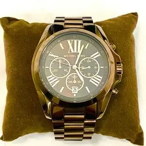 Michael Kors Bradshaw Chronograph Espresso Dial Watch MK5628 Relógio Michael Kors MK5628 Original - YouTube main image 4